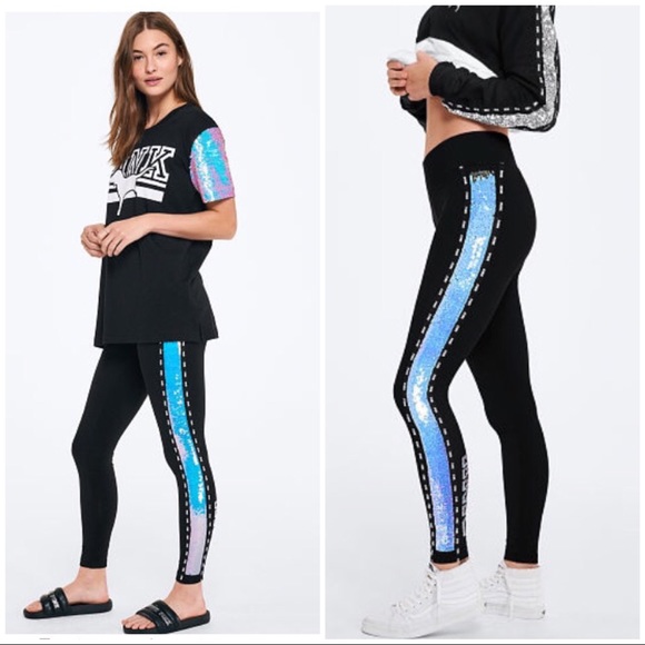 victoria secret pink bling leggings